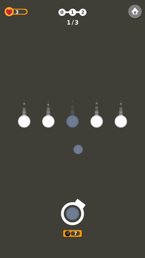 Circle Shot Game Play Screenshot.