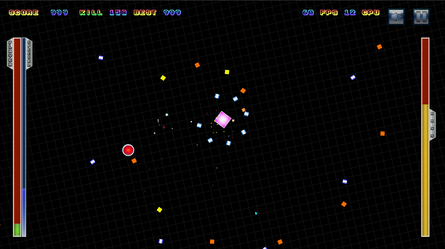 Circle vs Square Game Screenshot.