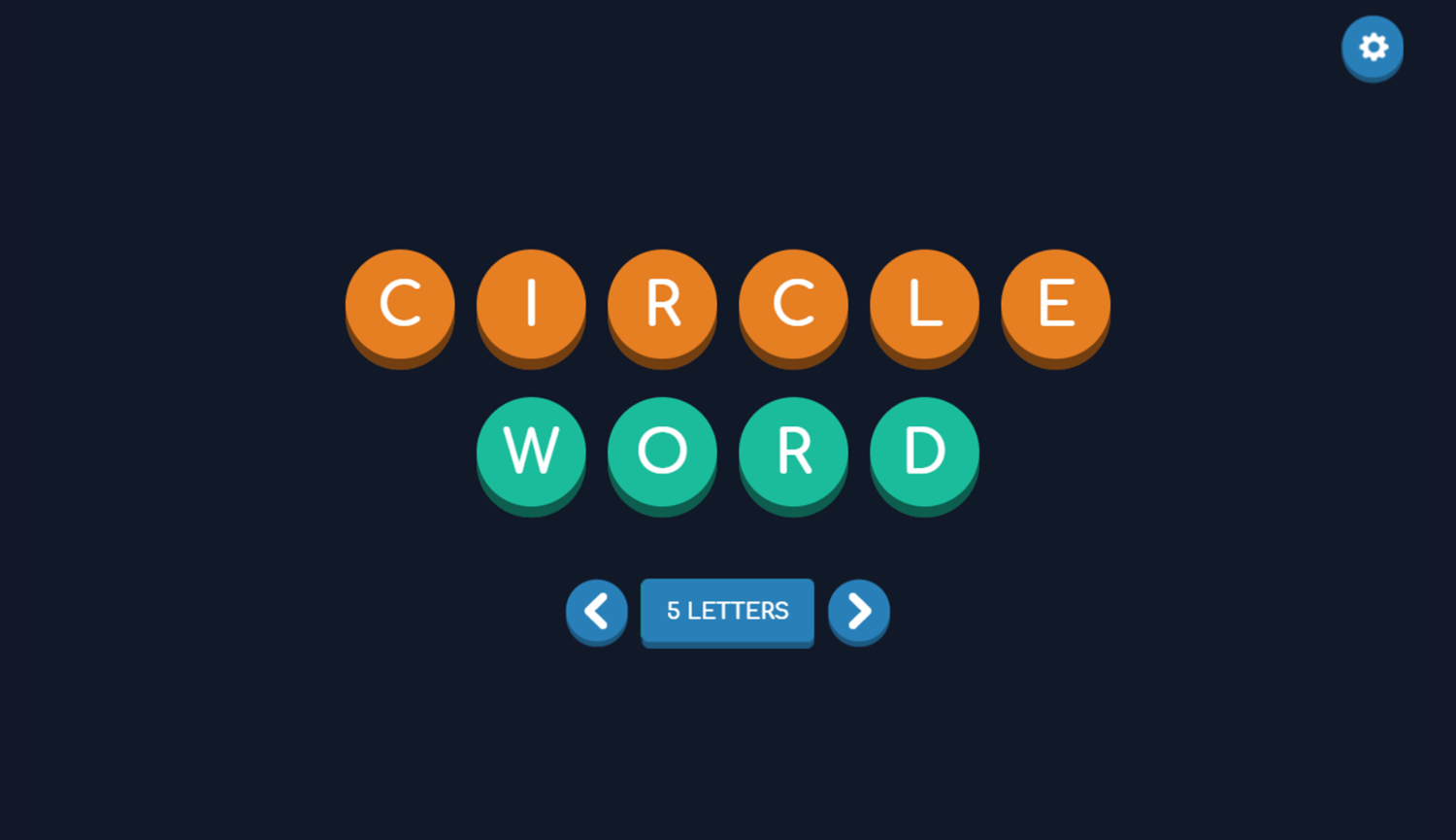 Circle Word Game Choose Letters Screenshot.