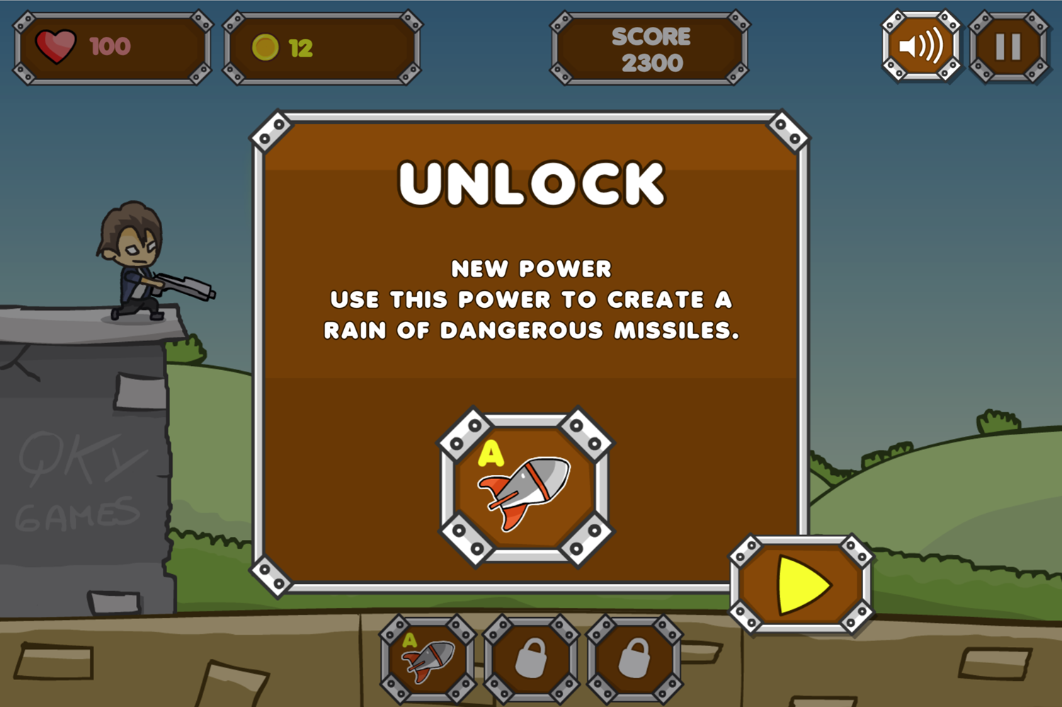 City Heroes Game Missiles Unlocked Screen Screenshot.