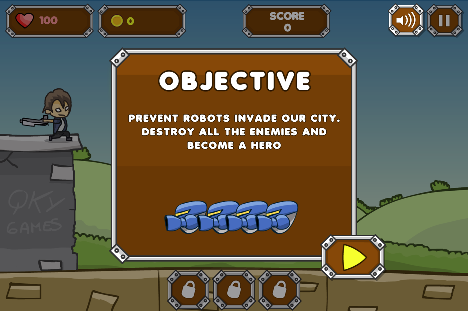 City Heroes Game Objective Information Screen Screenshot.