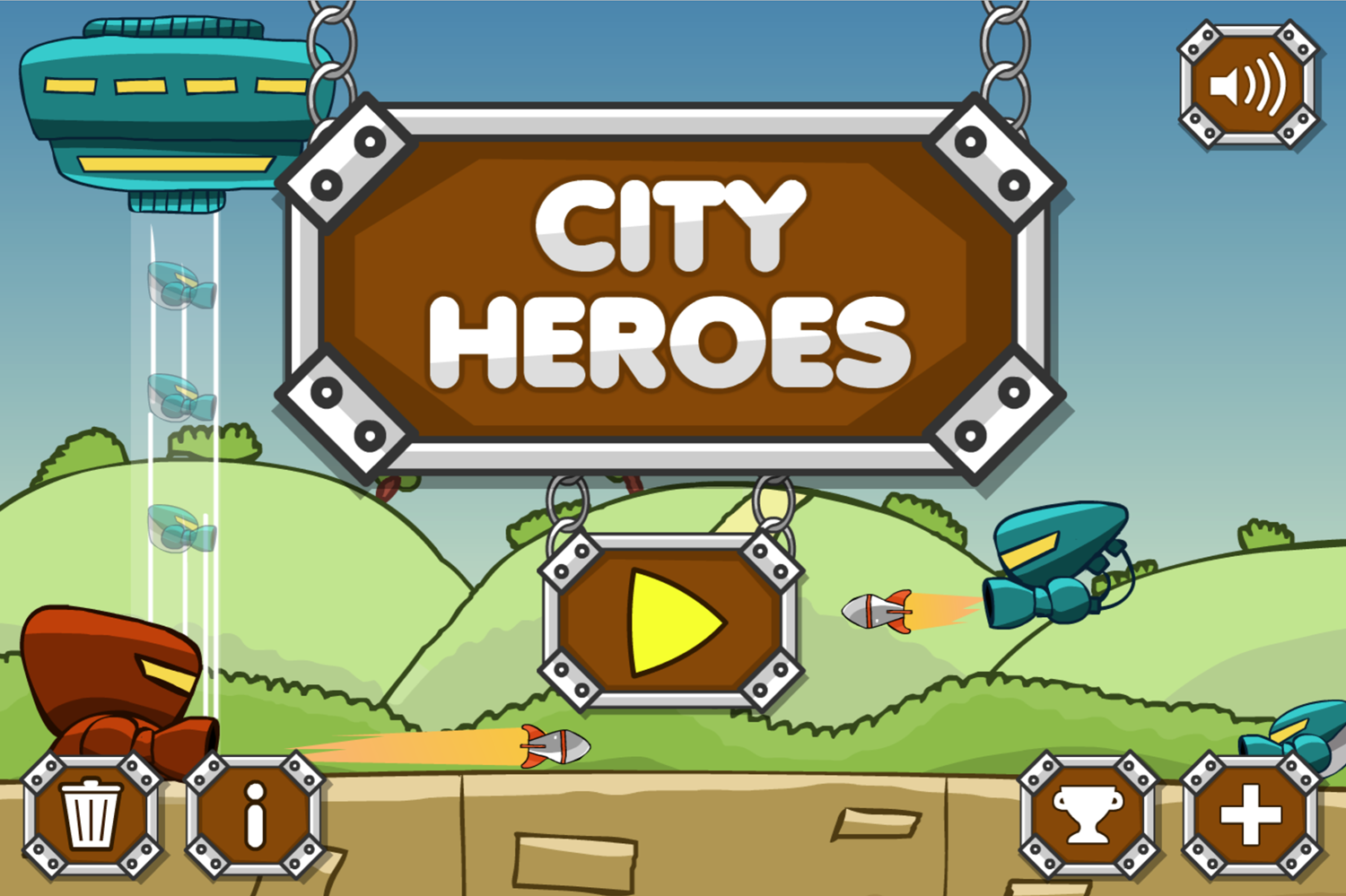 City Heroes Game Welcome Screen Screenshot.