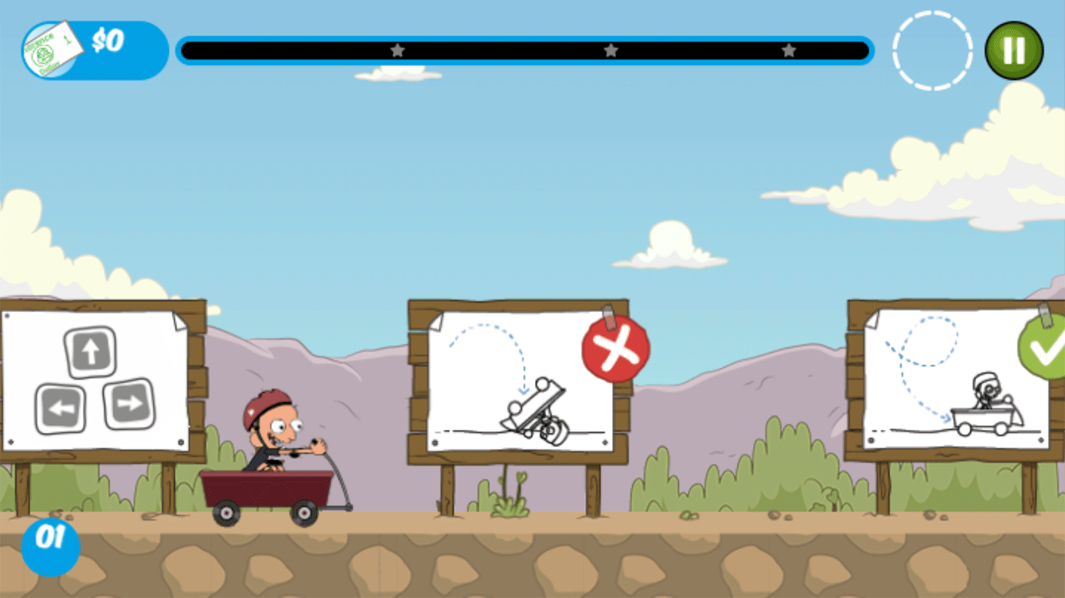 Clarence Reckless Ramps Game How To Play Screenshot.