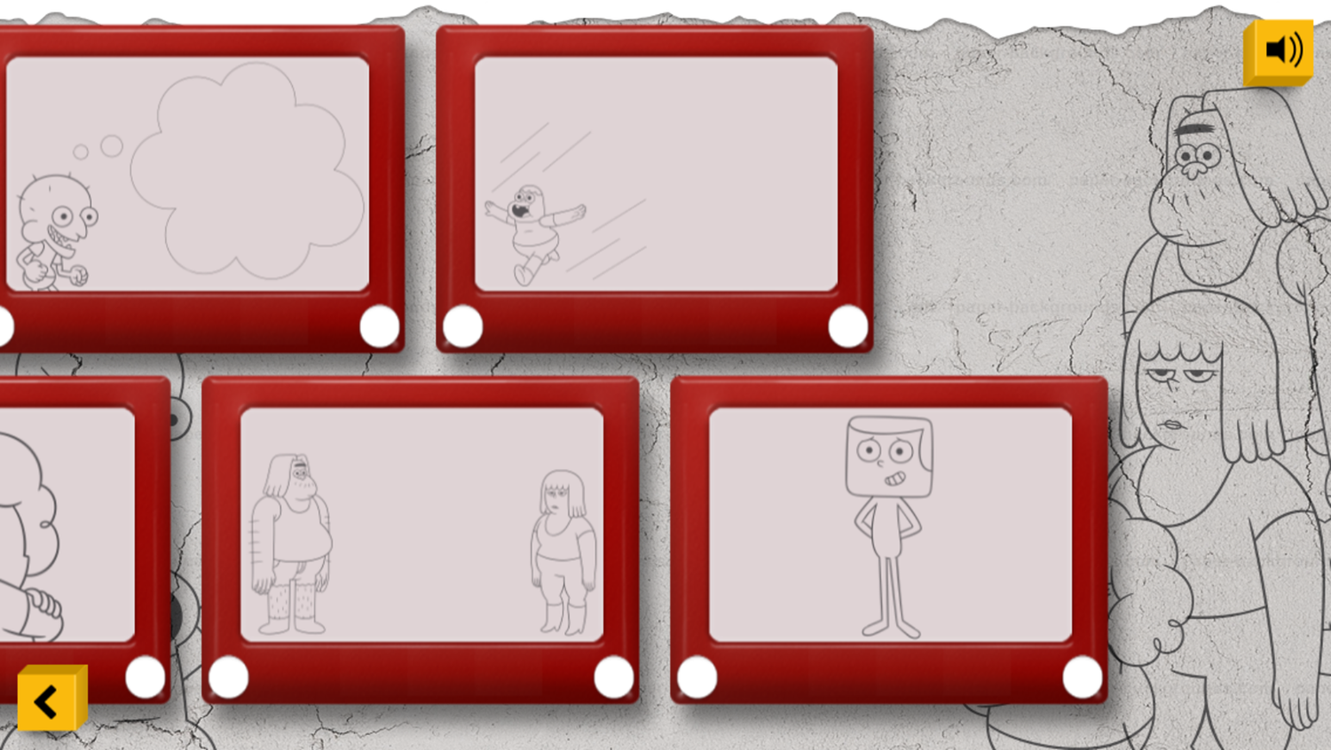 Clarence Storyboard Game Artwork Select Screenshot.