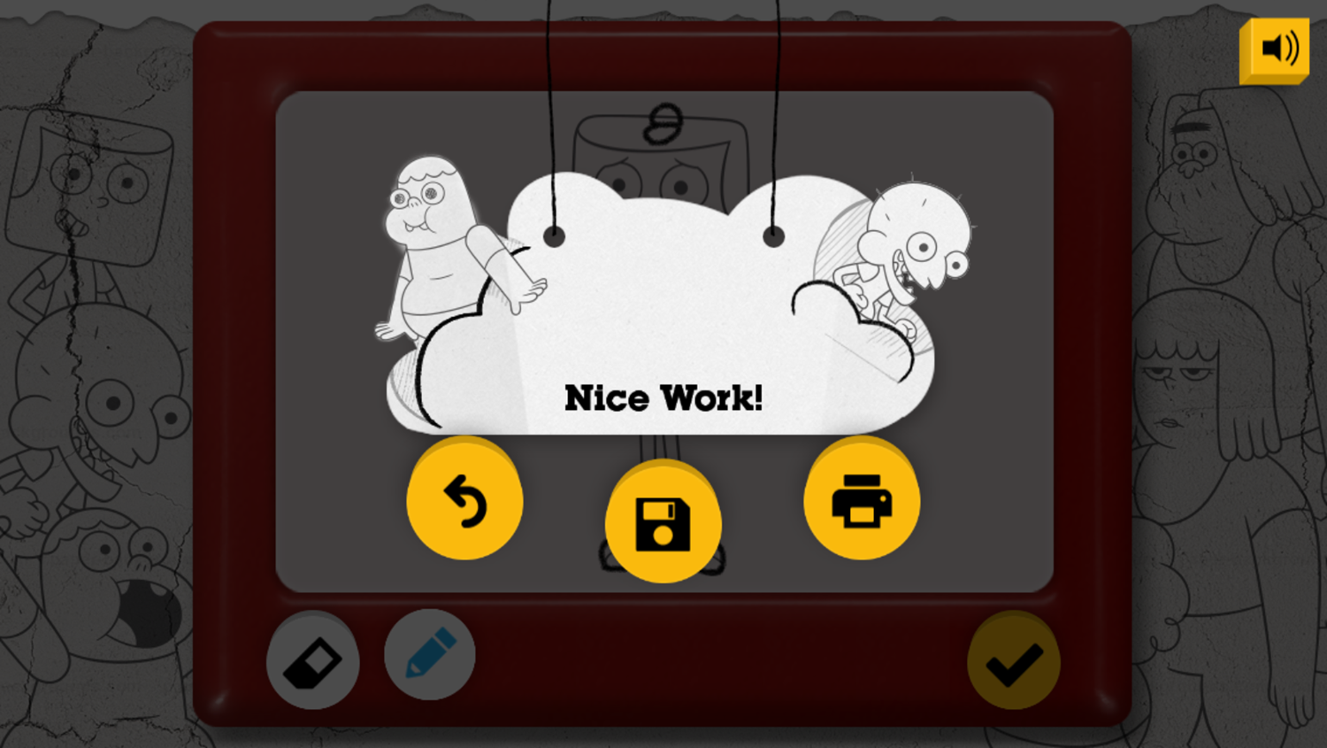 Clarence Storyboard Game Save Artwork Screenshot.