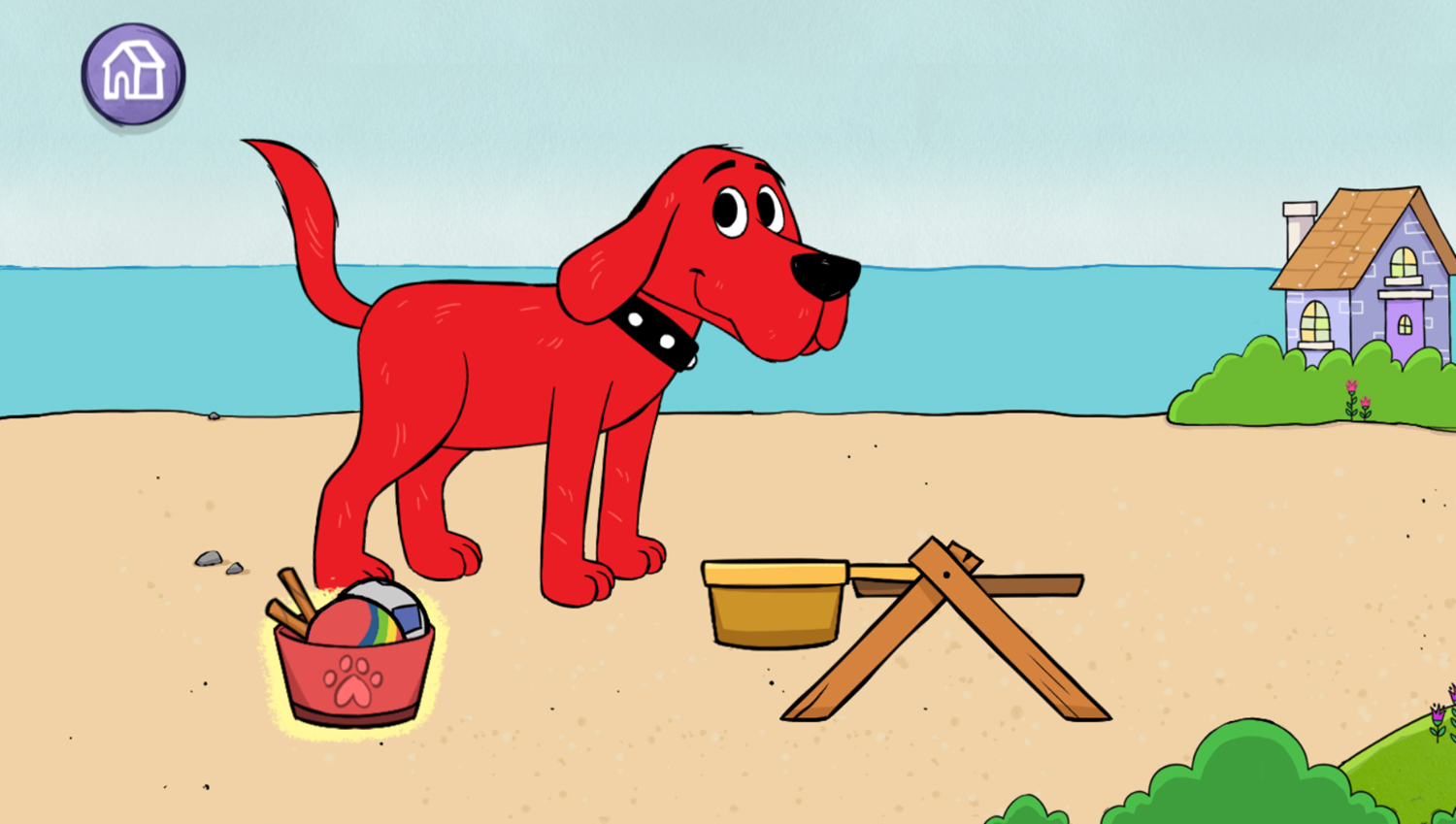 Clifford the Big Red Dog: A Dog's Life Catch Start Screenshot.