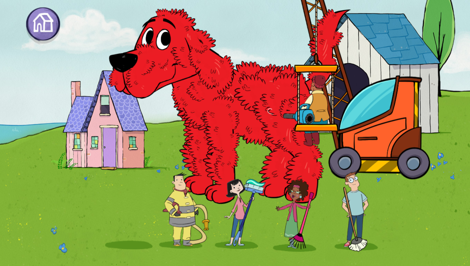 Clifford the Big Red Dog: A Dog's Life Wash Play Screenshot.