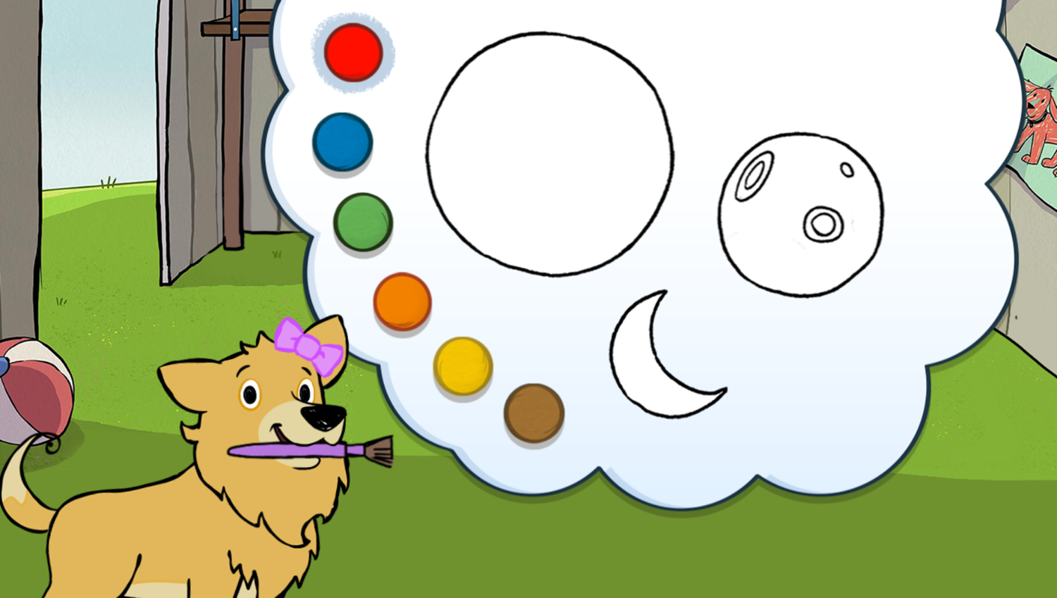 Clifford the Big Red Dog: Adventure Stories Start Coloring Screenshot.