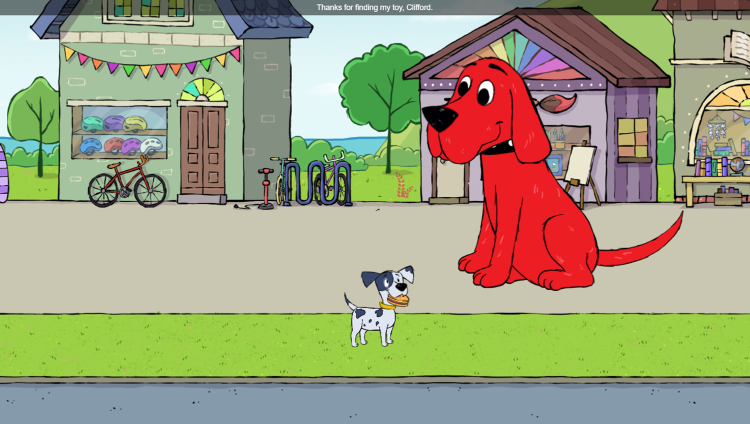 Clifford the Big Red Dog: All Around Birdwell Finding Toy Complete Screenshot.