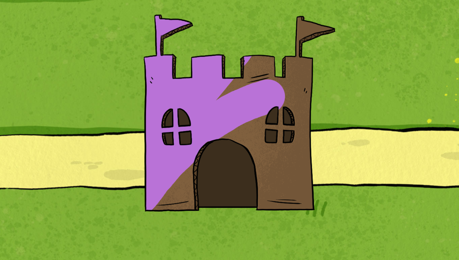 Clifford the Big Red Dog: All Around Birdwell Paint Castle Play Screenshot.