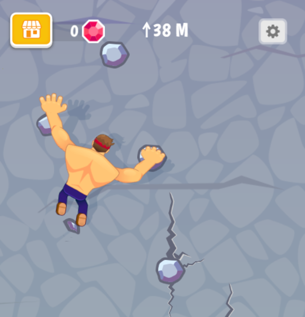 Climb Hero Game Play Screenshot.