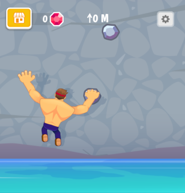 Climb Hero Game Start Screenshot.