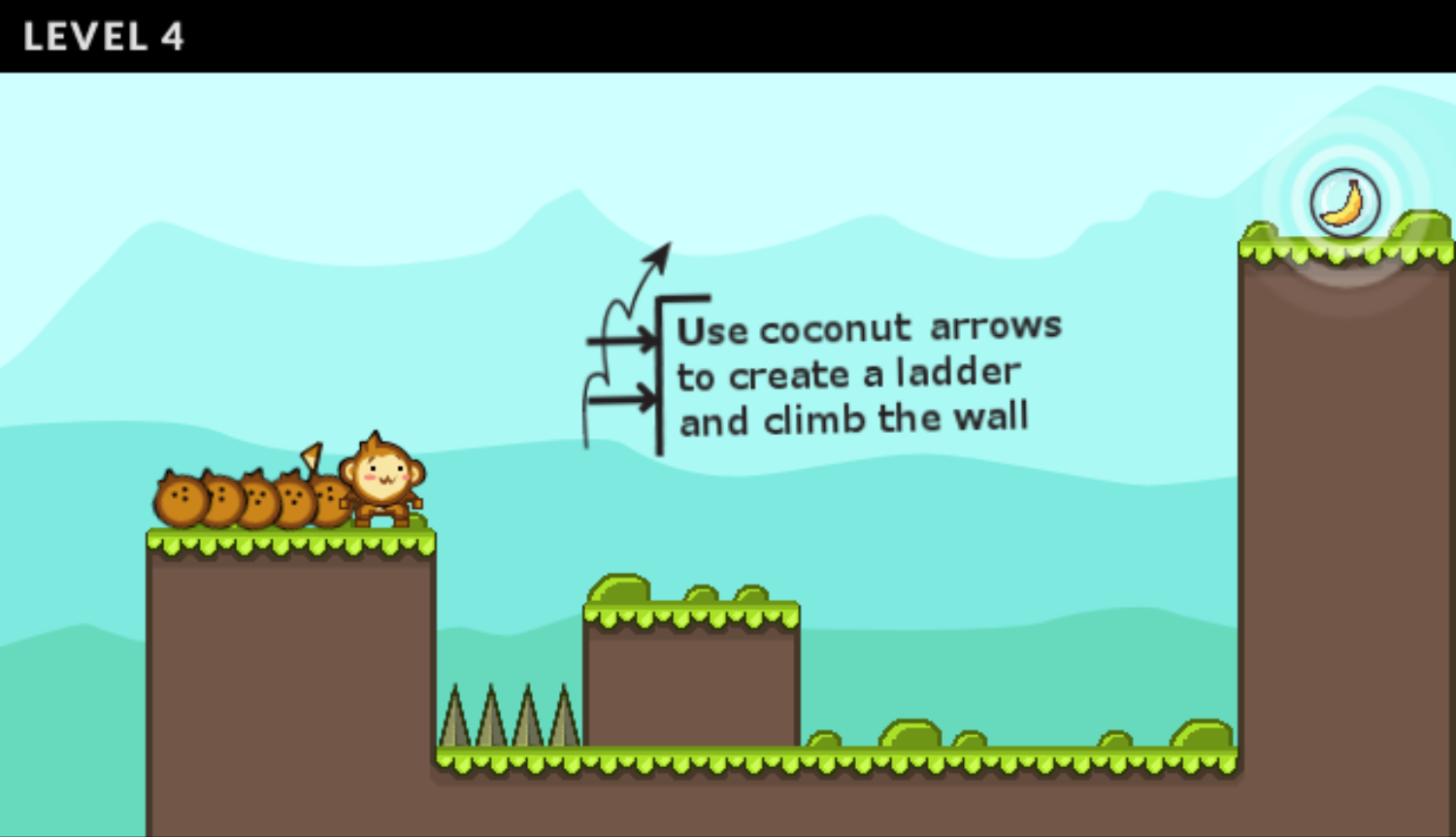 Coco Monkey Game Ladder Instructions Screen Screenshot.