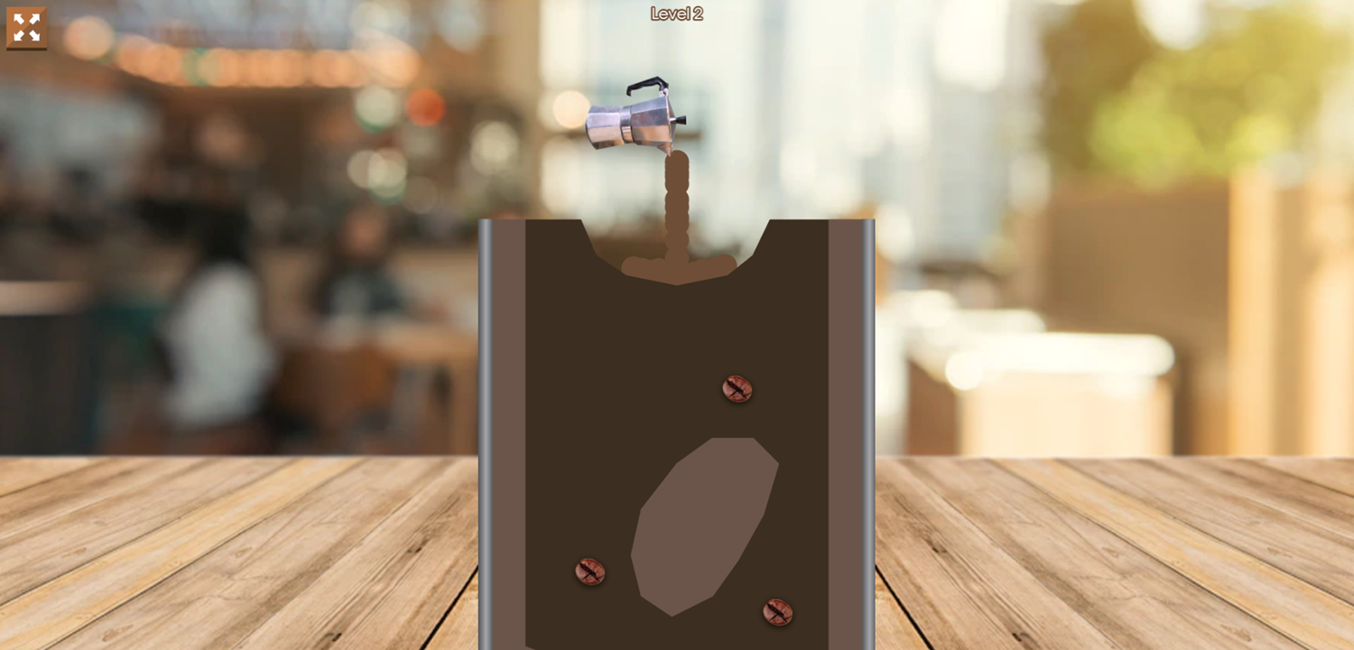 Coffee Drip Game Pouring Coffee Screenshot.