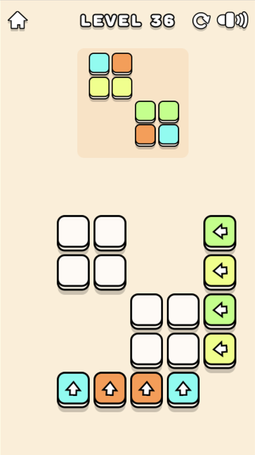 Color Blocks Game Final Level Screenshot.