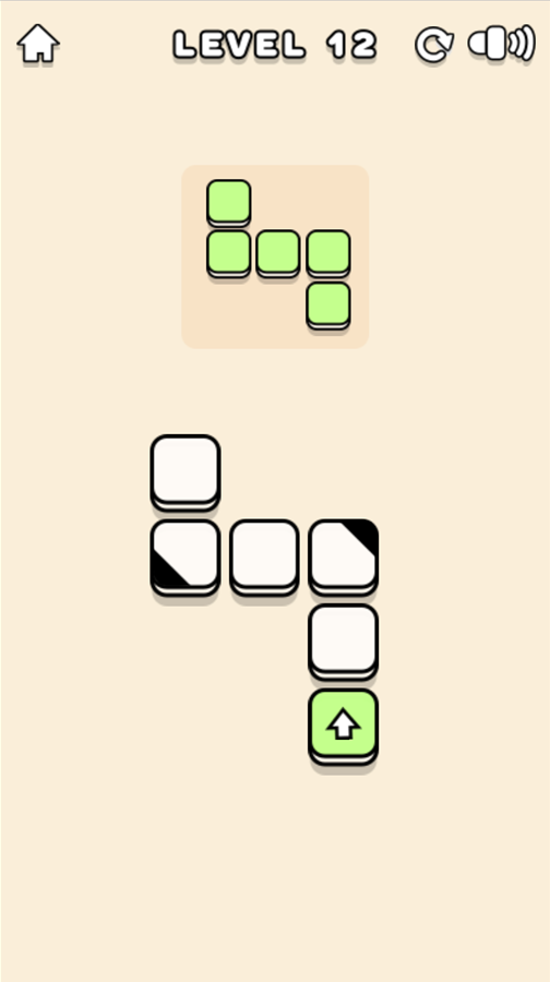 Color Blocks Game Mirrored Cells Screenshot.