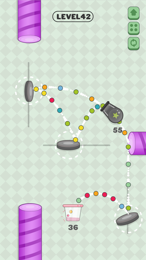 Color Cannon Game Level 42 Screenshot.