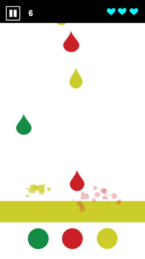 Color Drop Game Play Screenshot.