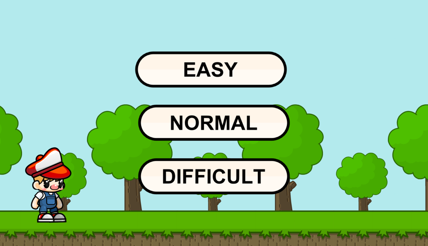 Color Game Difficulty Select Screenshot.