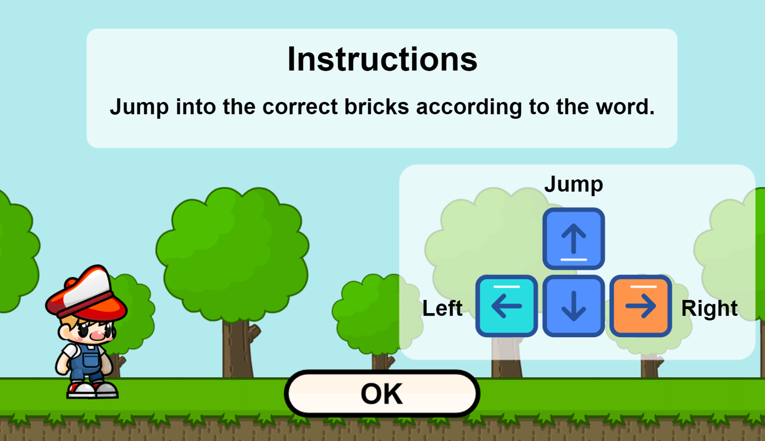 Color Game Instructions Screenshot.