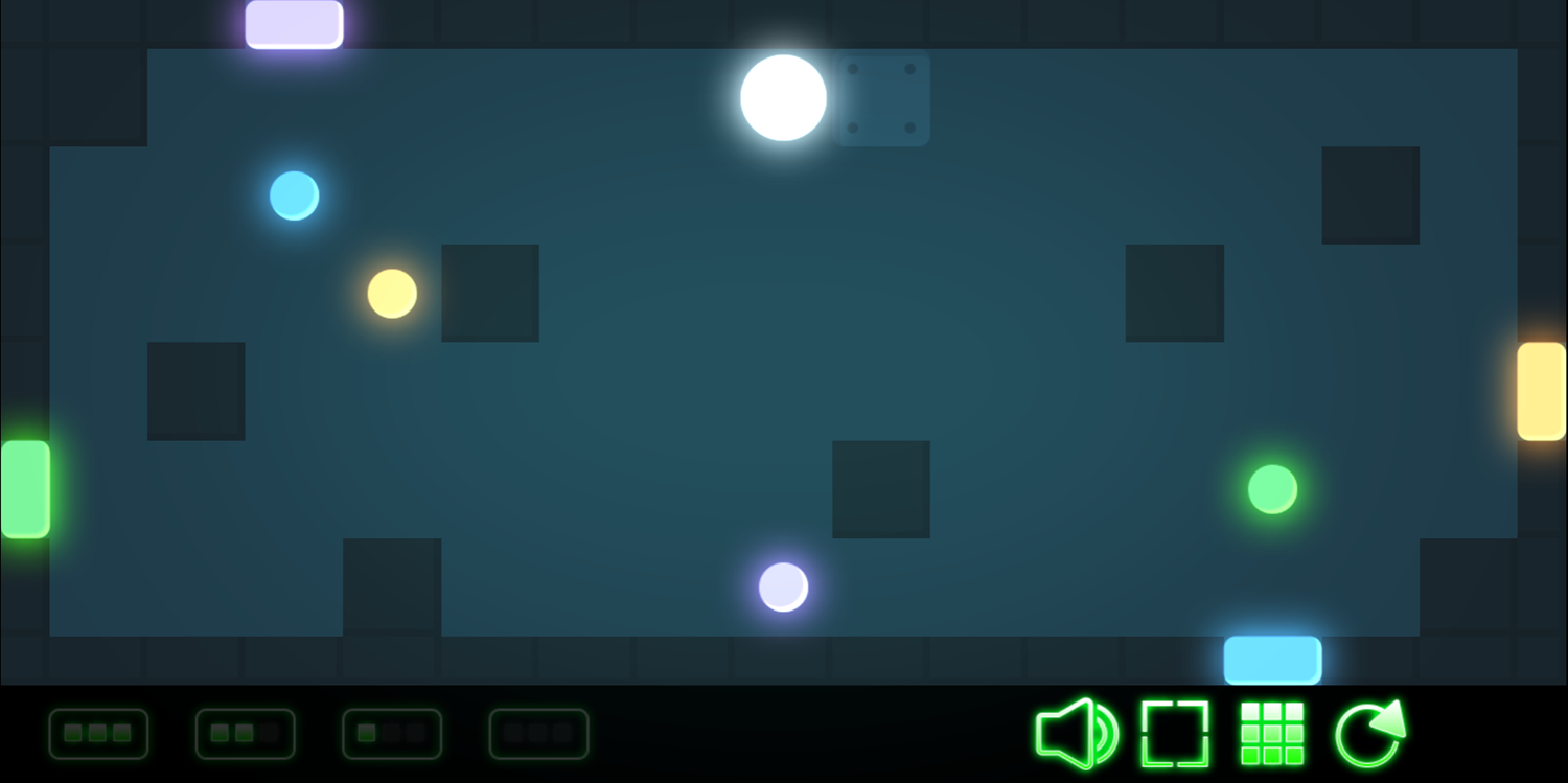 Colors and Magnets Game Final Level Screenshot.