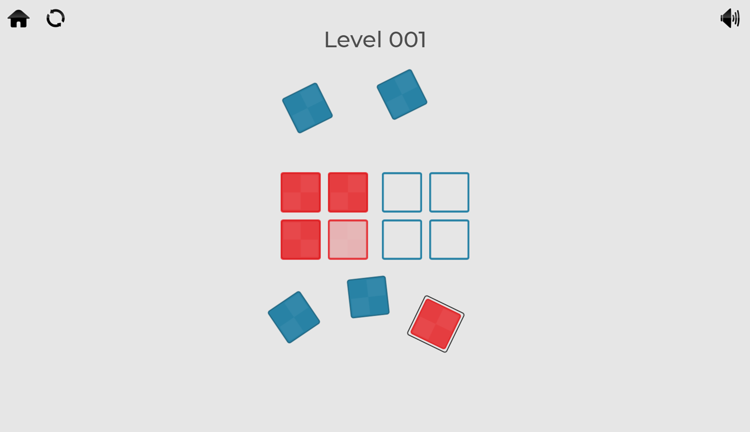Colors Separation Game Level Play Screenshot.