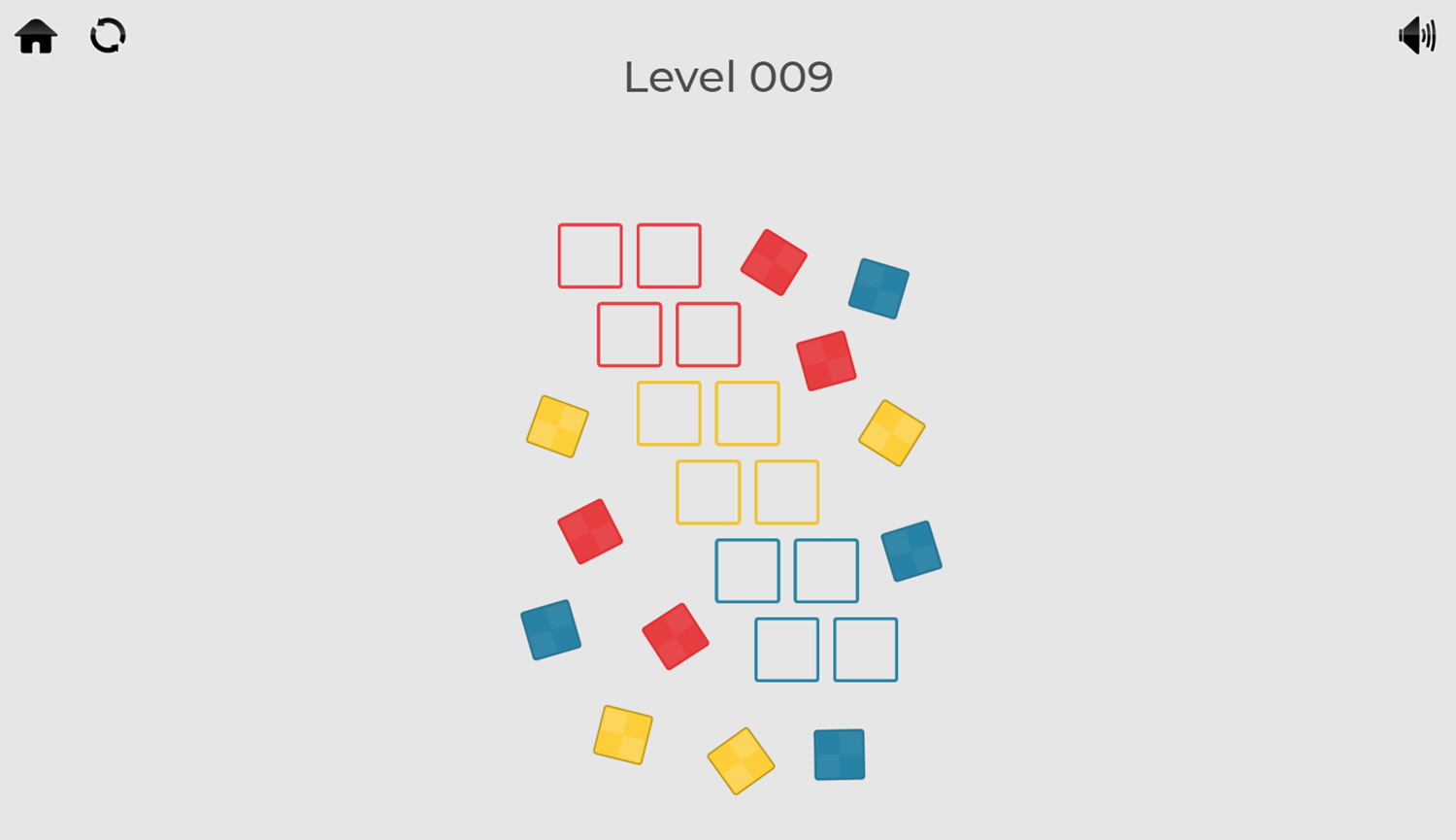 Colors Separation Game Level Progress Screenshot.