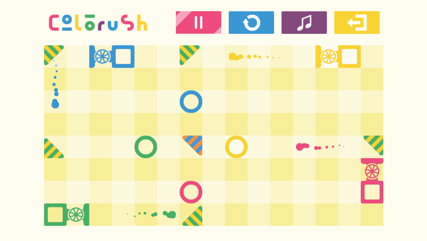 Colorush Game Play Puzzle Screenshot.