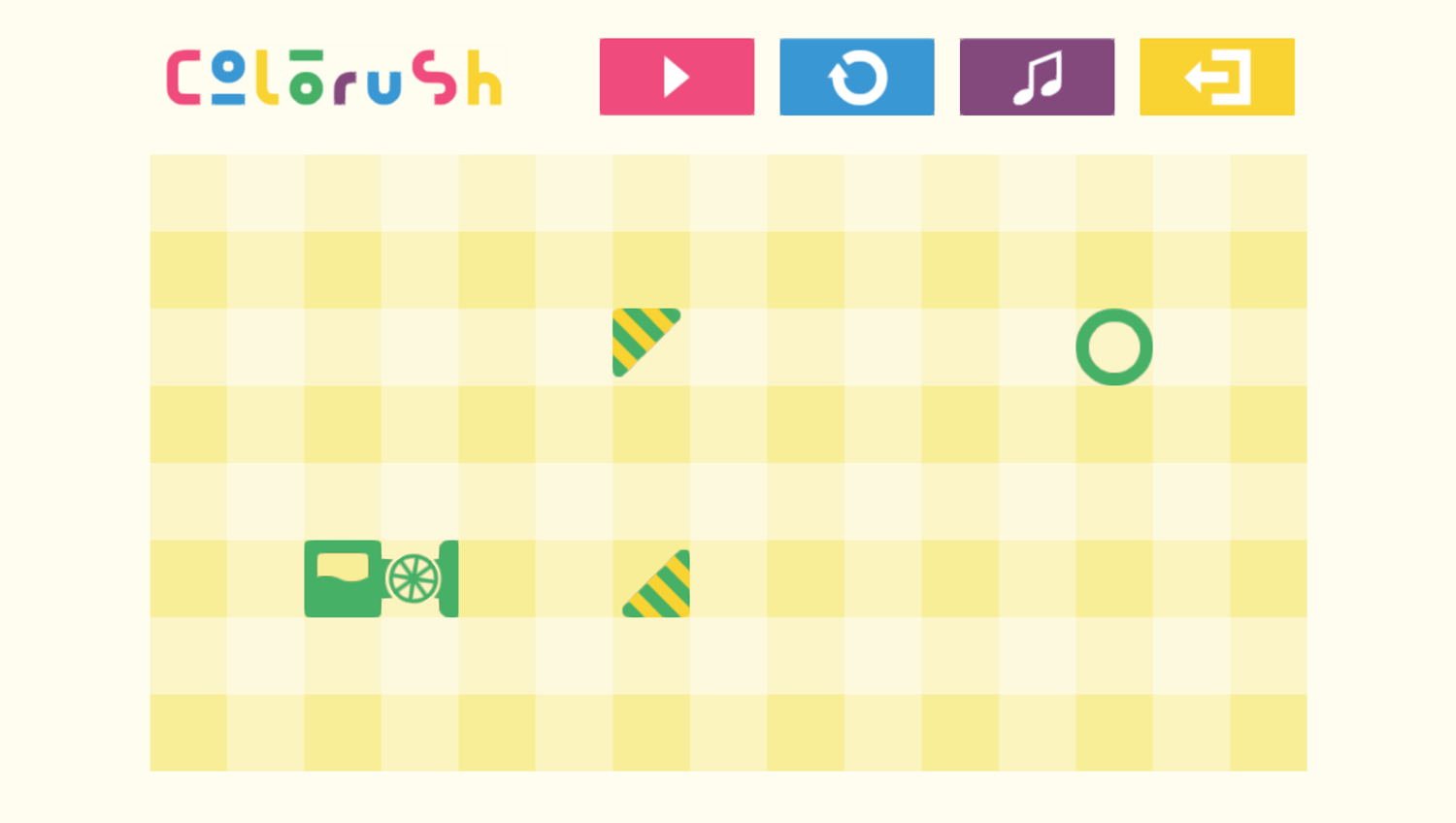 Colorush Game Start Screenshot.