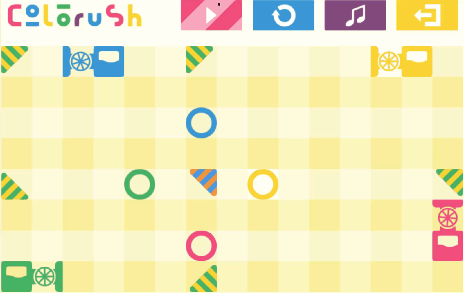 Colorush Game Level 10 Screenshot.