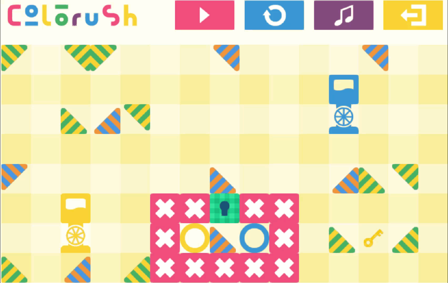 Colorush Game Level 13 Screenshot.