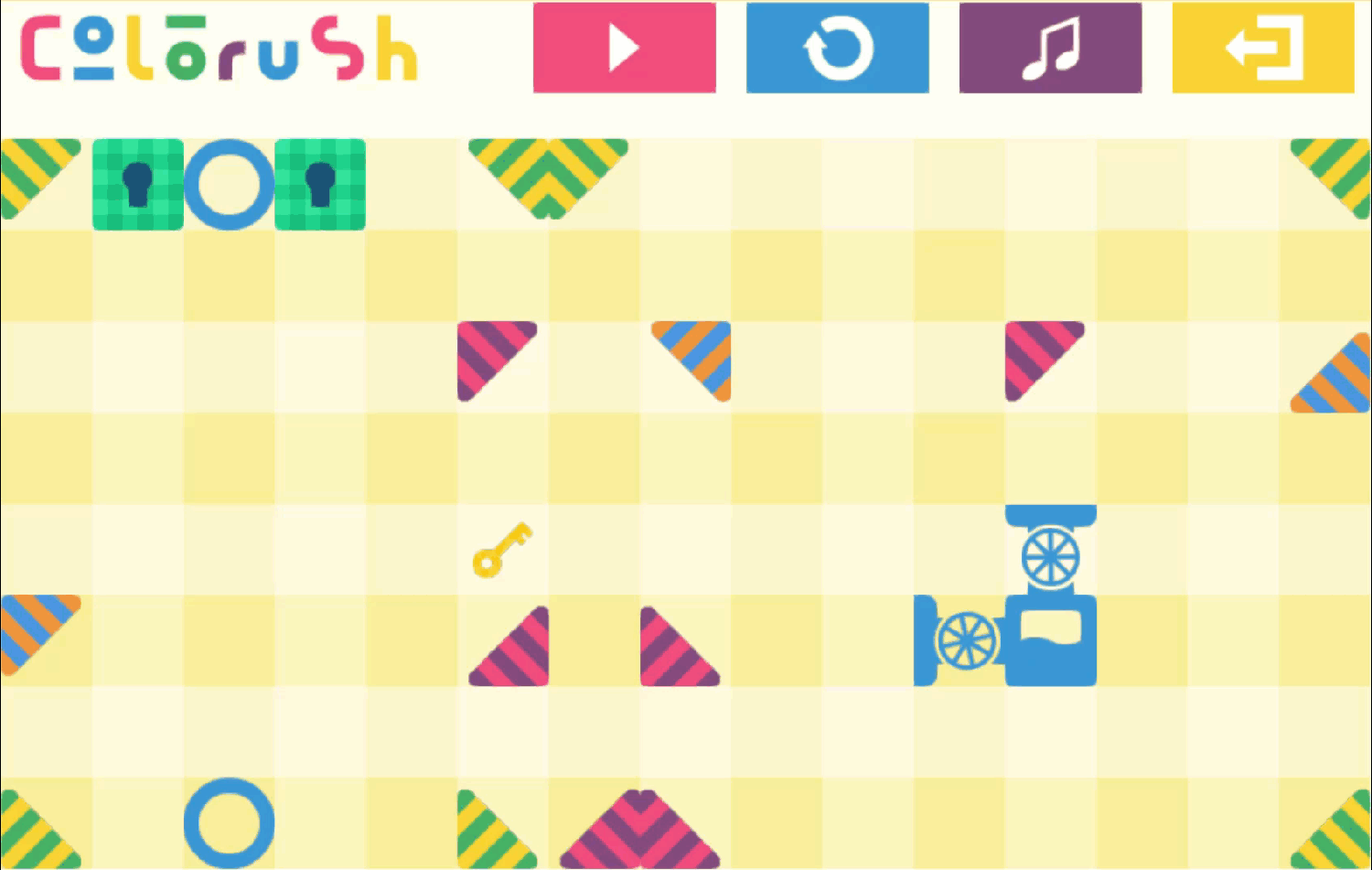 Colorush Game Level 16 Screenshot.