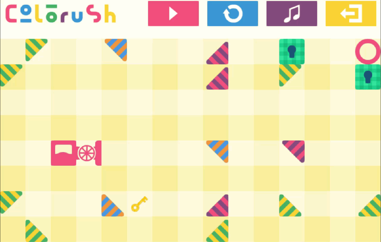 Colorush Game Level 17 Screenshot.