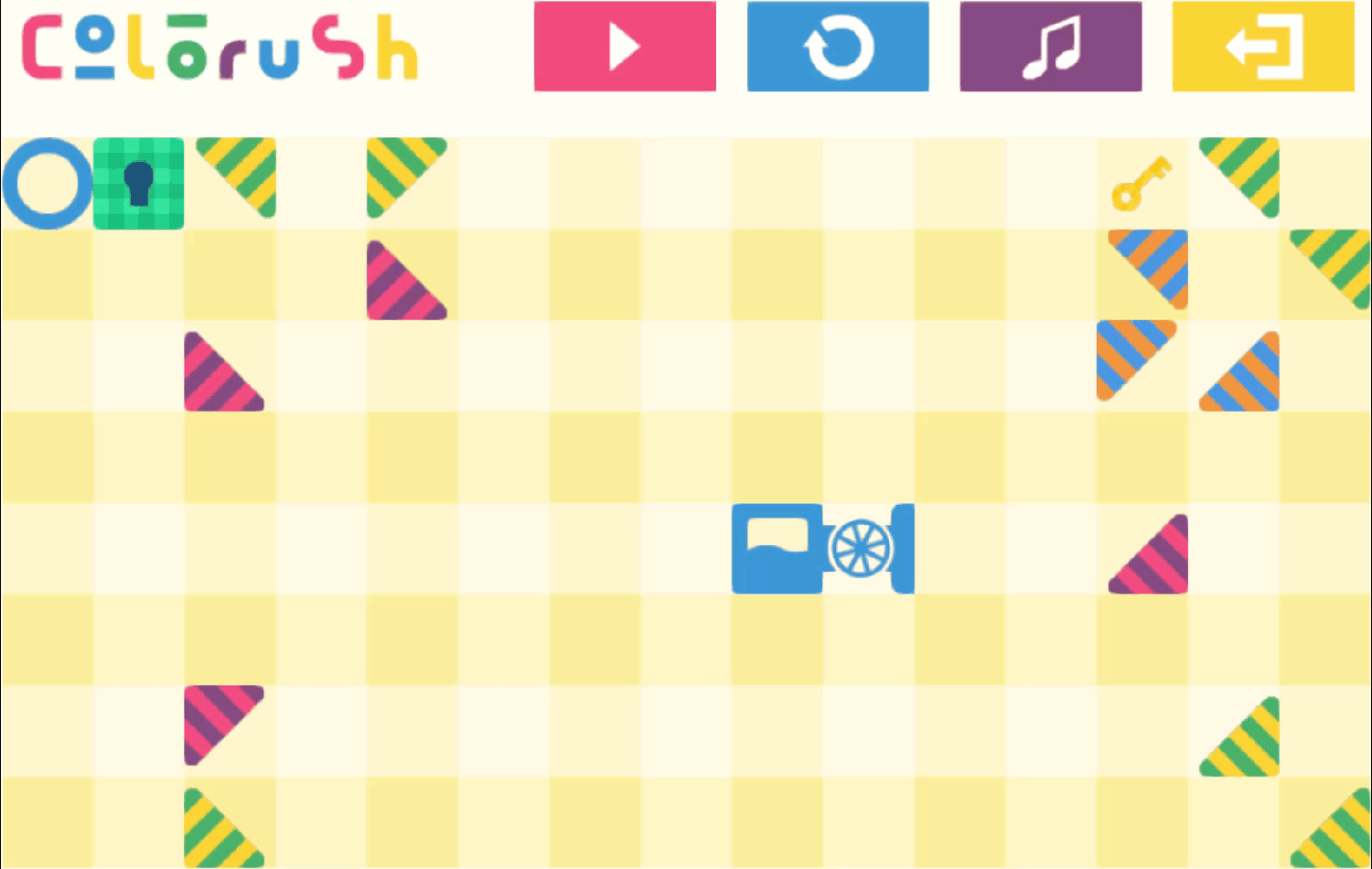 Colorush Game Level 18 Screenshot.