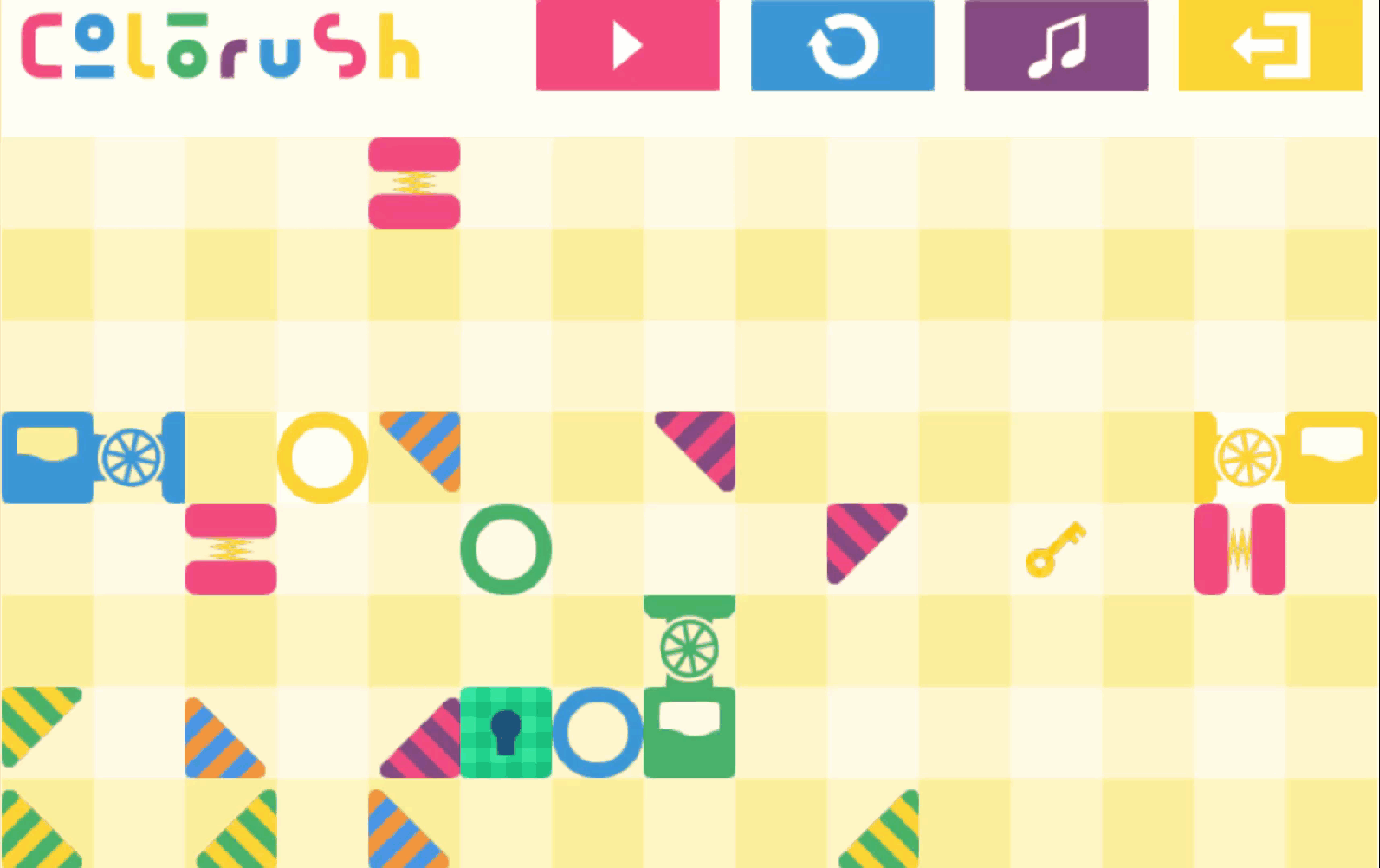 Colorush Game Level 19 Screenshot.