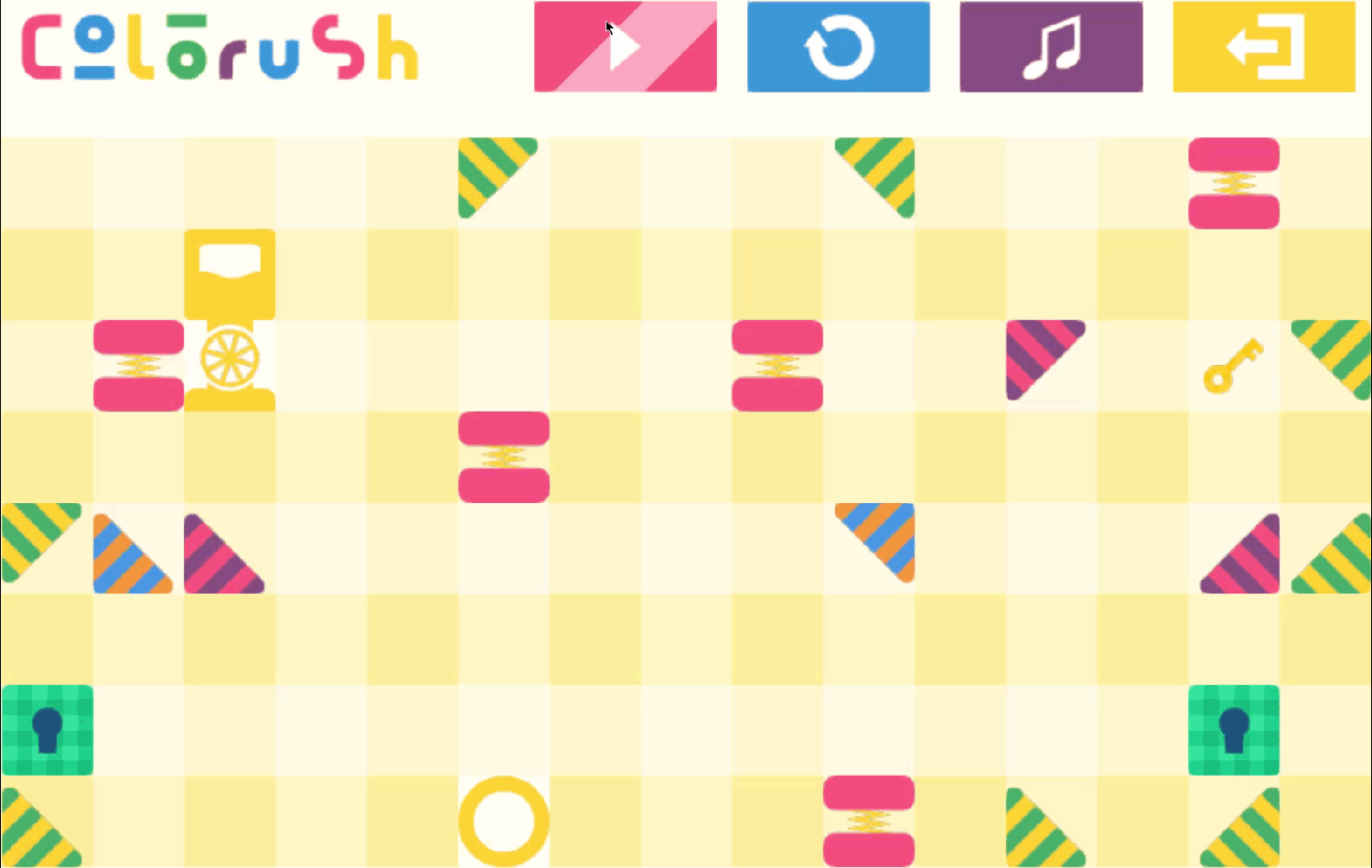 Colorush Game Level 20 Screenshot.