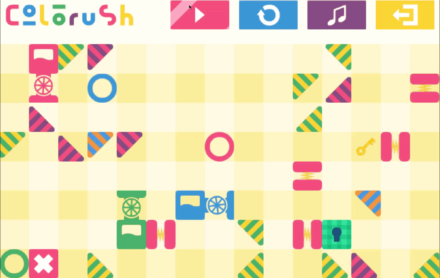 Colorush Game Level 21 Screenshot.