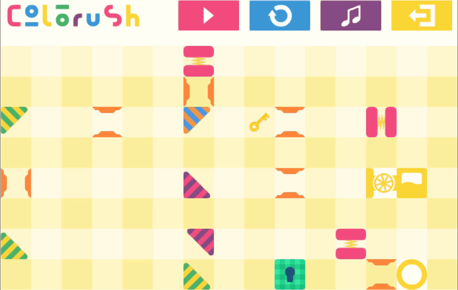 Colorush Game Level 22 Screenshot.