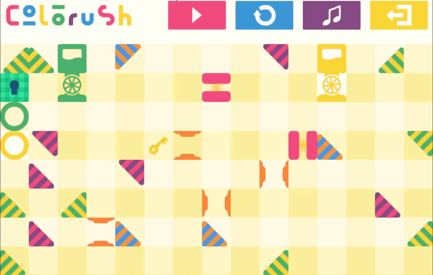 Colorush Game Level 23 Screenshot.