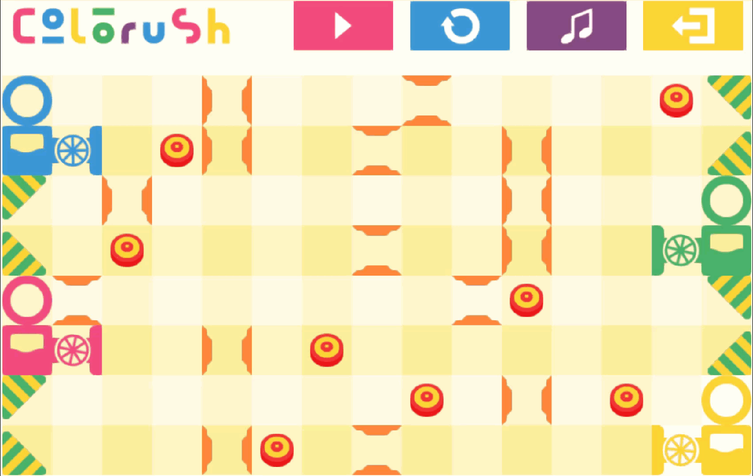 Colorush Game Level 24 Screenshot.