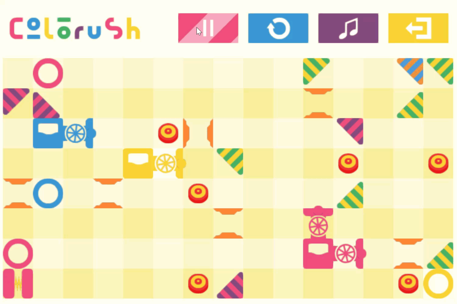 Colorush Game Level 25 Screenshot.