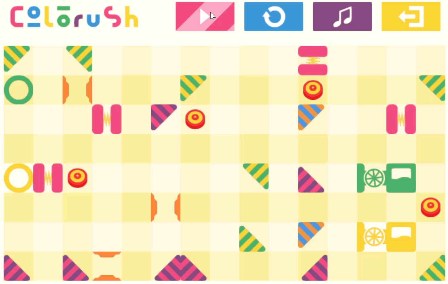 Colorush Game Level 26 Screenshot.