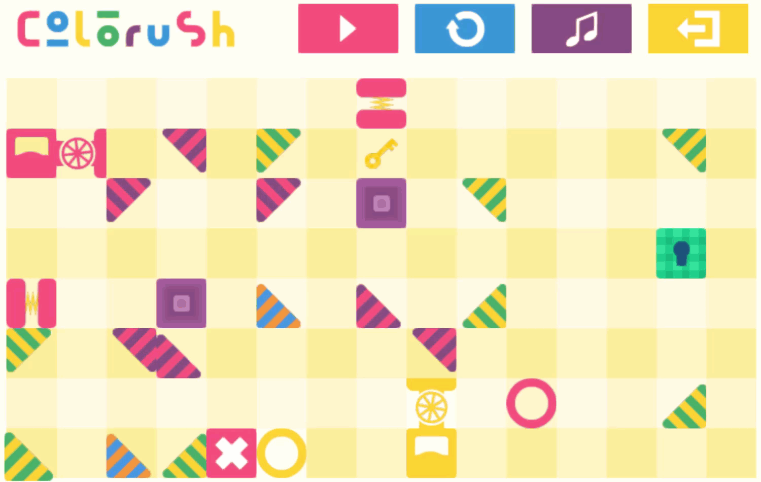 Colorush Game Level 27 Screenshot.