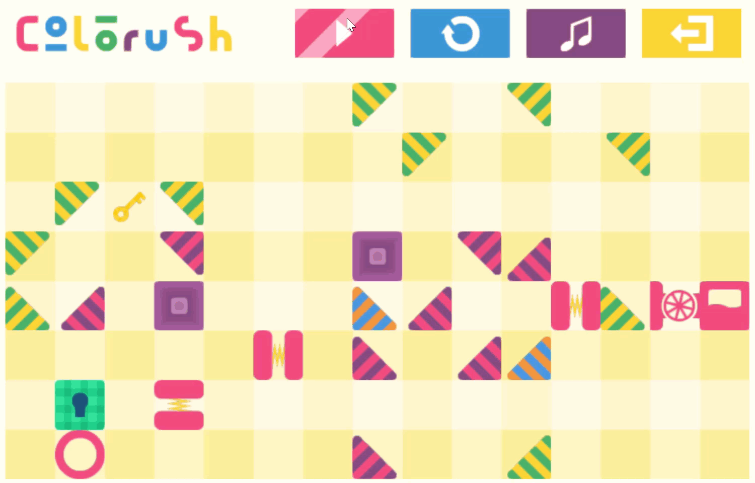 Colorush Game Level 28 Screenshot.