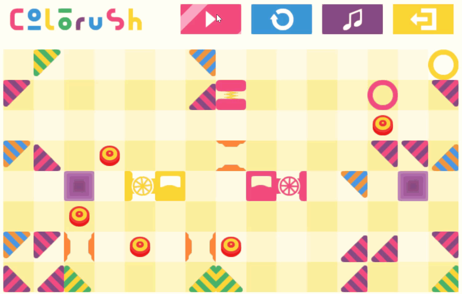 Colorush Game Level 29 Screenshot.