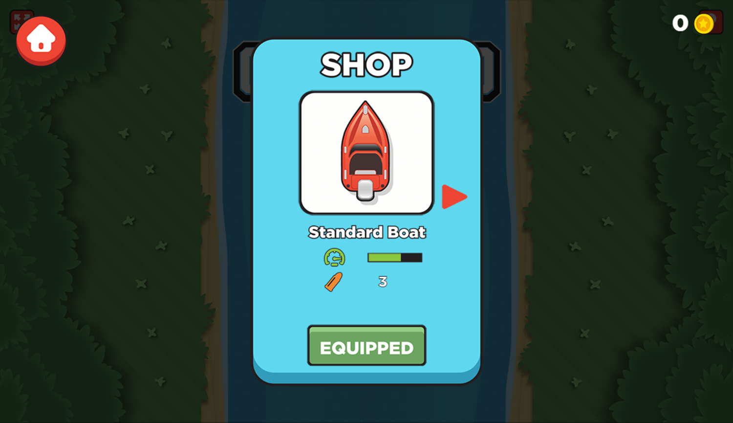 Commando Boat Game Shop Screenshot.