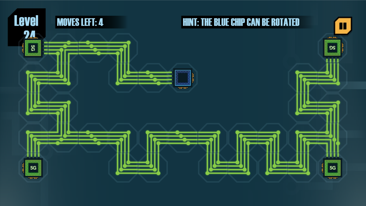 Connect The Microchip Game Final Stage Complete Screenshot.