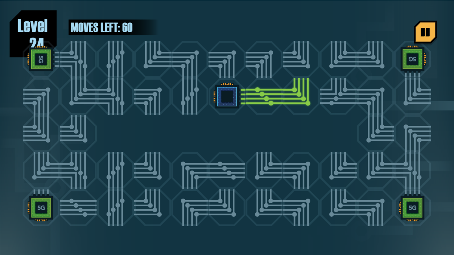 Connect The Microchip Game Final Stage Screenshot.