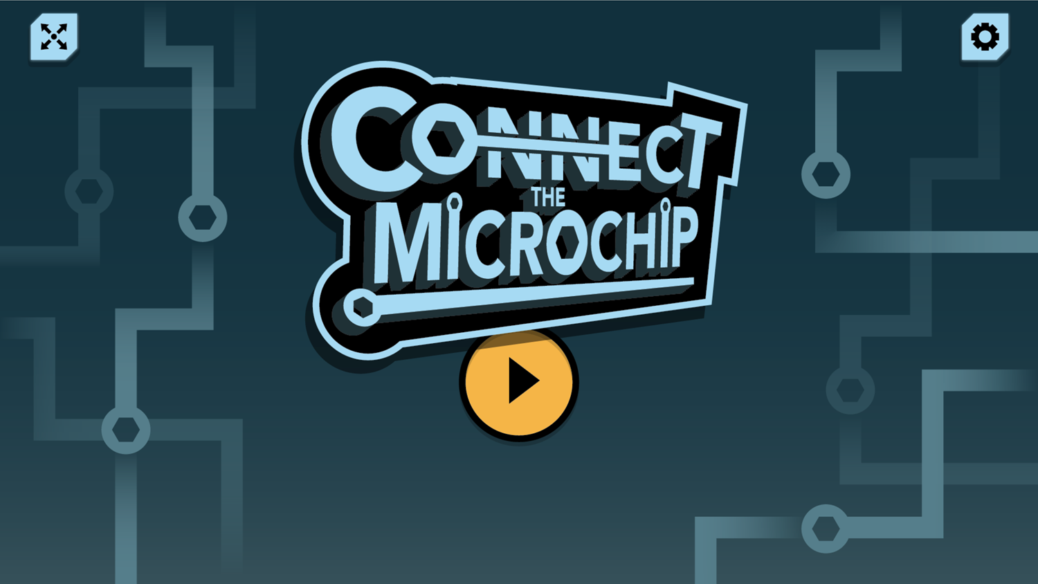 Connect The Microchip Game Welcome Screen Screenshot.