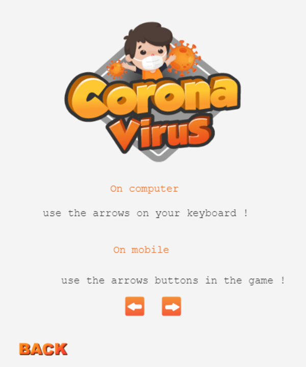 Corona Virus Game How To Play Screenshot.